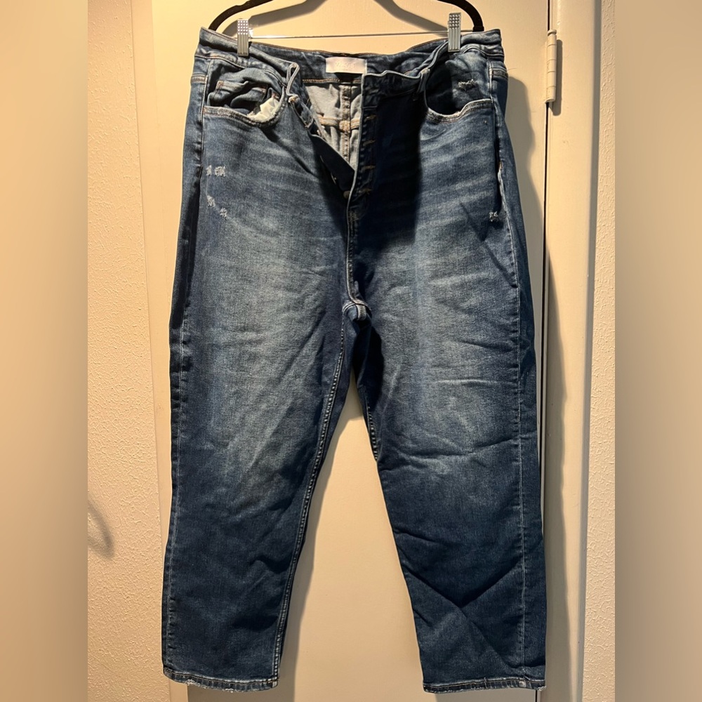 Boyfriend Jeans- Button down